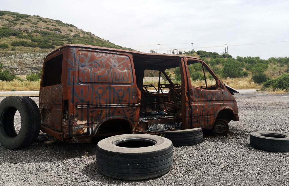 vehiculo abandonado furgoneta